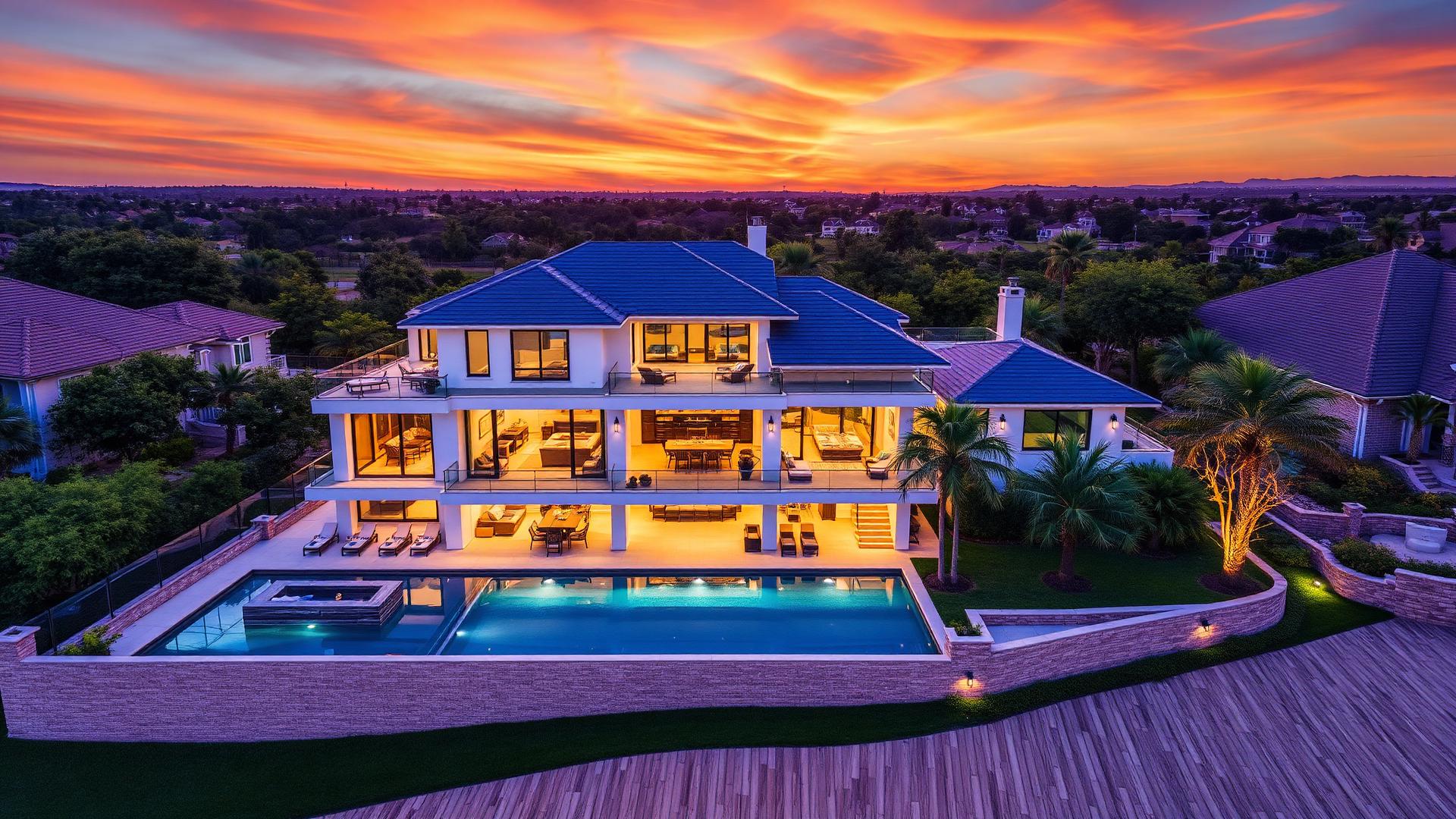 Luxury aerial view